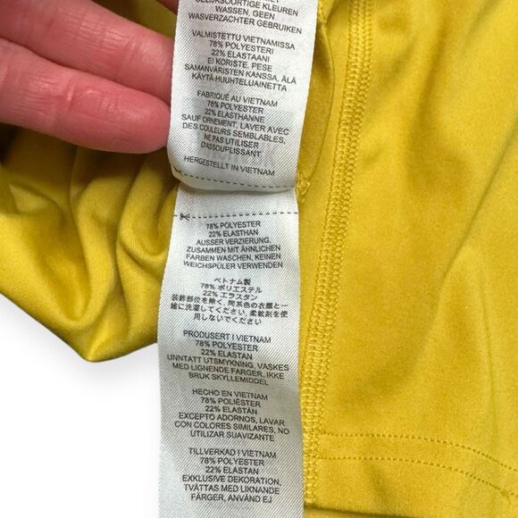 GYMSHARK Women’s Yellow Training Cycling Shorts Size Small - Picture 6 of 7